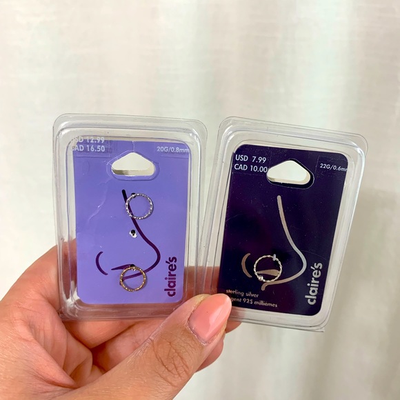 Jewelry - Brand new nose hoops